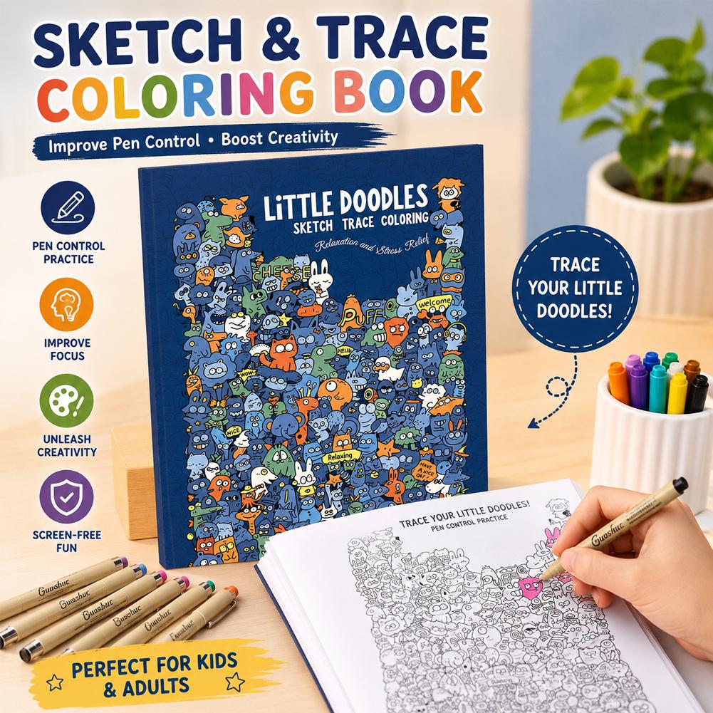 Photography Book - 스케치 트레이싱 컬러링북, 작은 그림 그리기