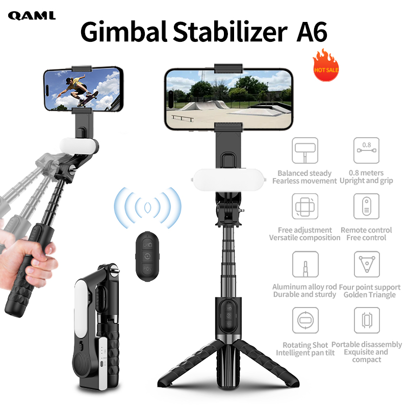 QAML A6 2025 1축 핸드헬드 짐벌 안정기(셀카 - Photography Basics 리뷰 및 가격
