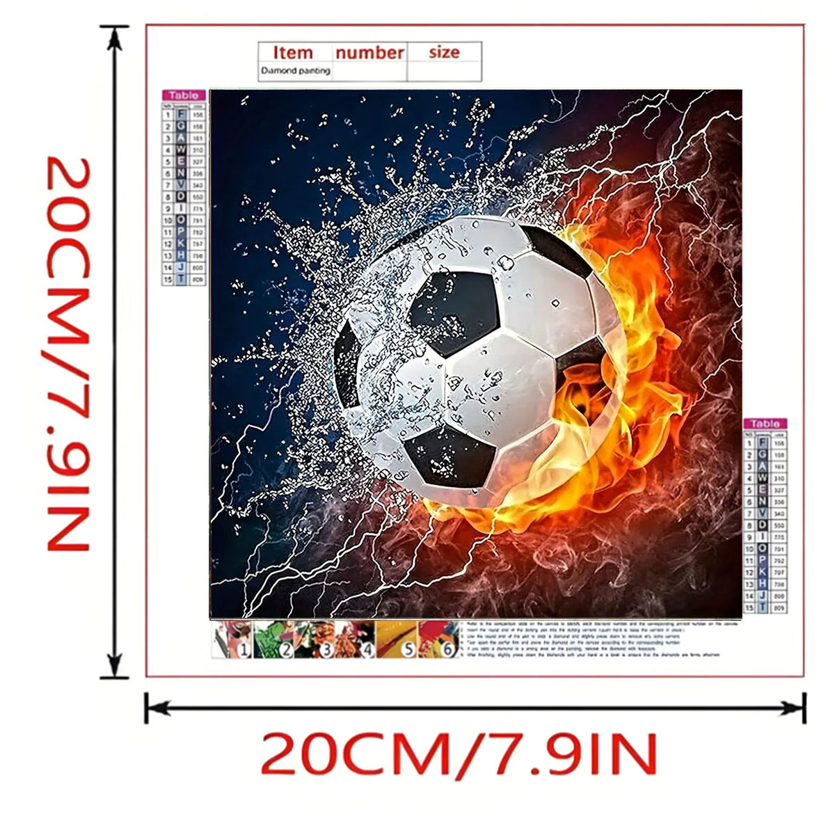 축구 다이아몬드 페인팅 세트, DIY 성인용 풀 다이아 - Photography Geometry 리뷰 및 가격